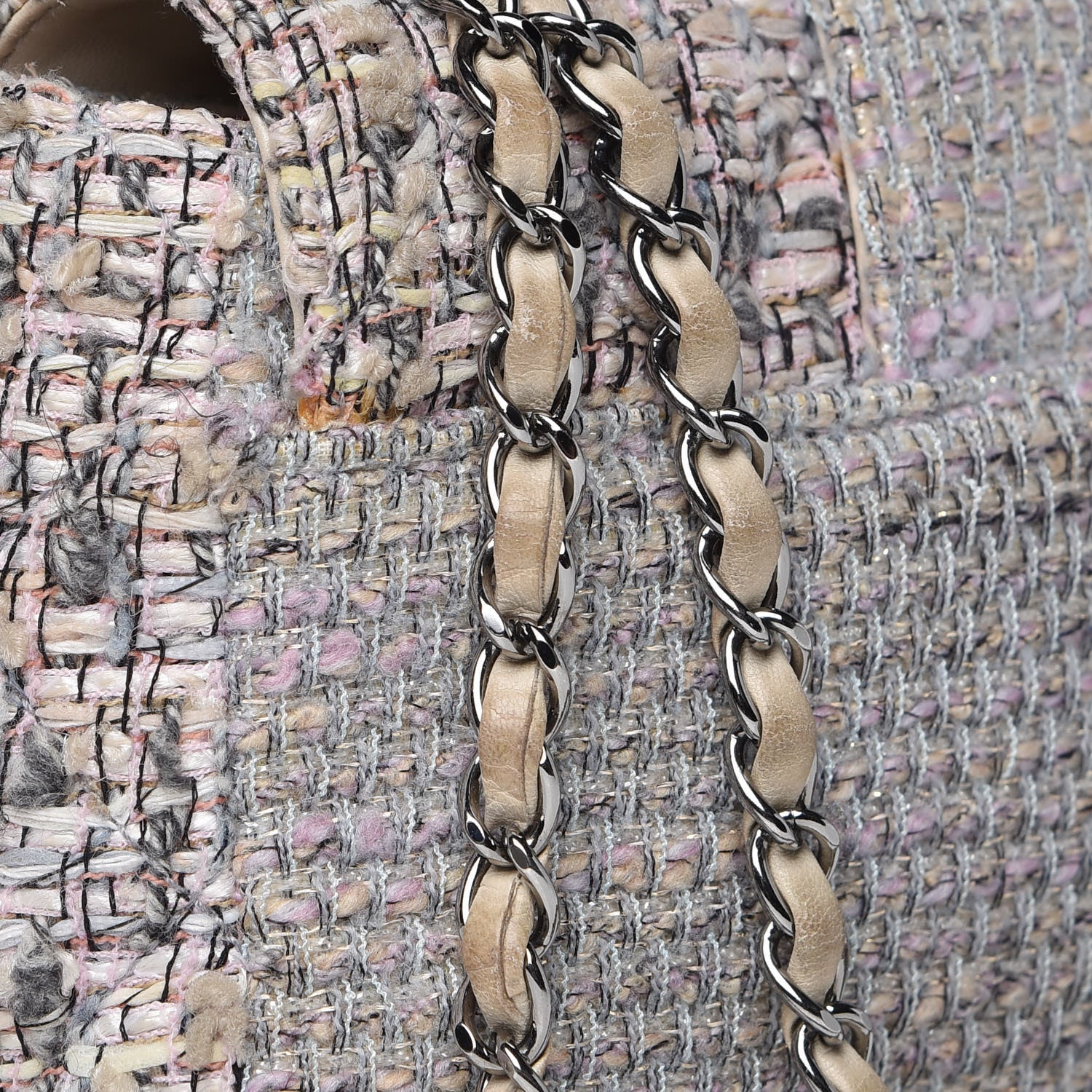 Chanel Tweed Medium Fantasy Flap Grey 12 of 12