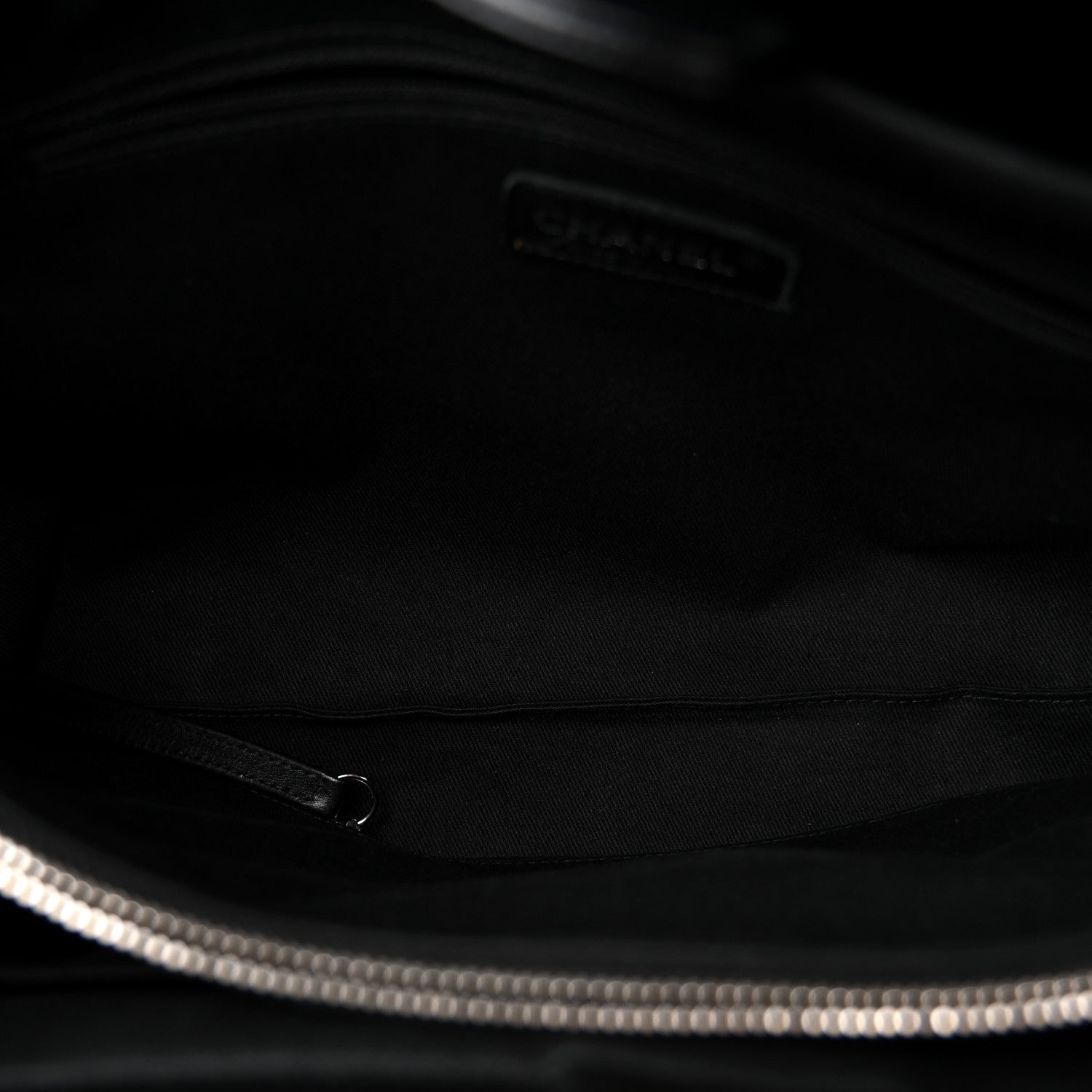 Chanel Soft Caviar CC Medium Top Handle Tote Black 5 of 10
