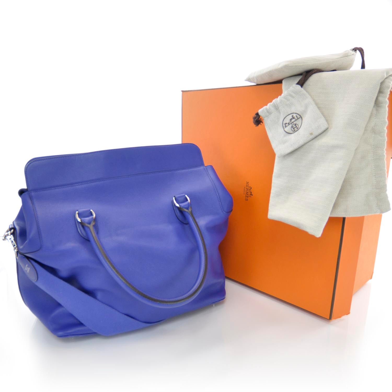 Hermes Swift Toolbox 33 Bleu Electrique 4 of 9