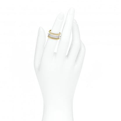 Marco Bicego 18K Yellow White Gold Diamond Triple Masai Ring 50 5.5 2 of 4