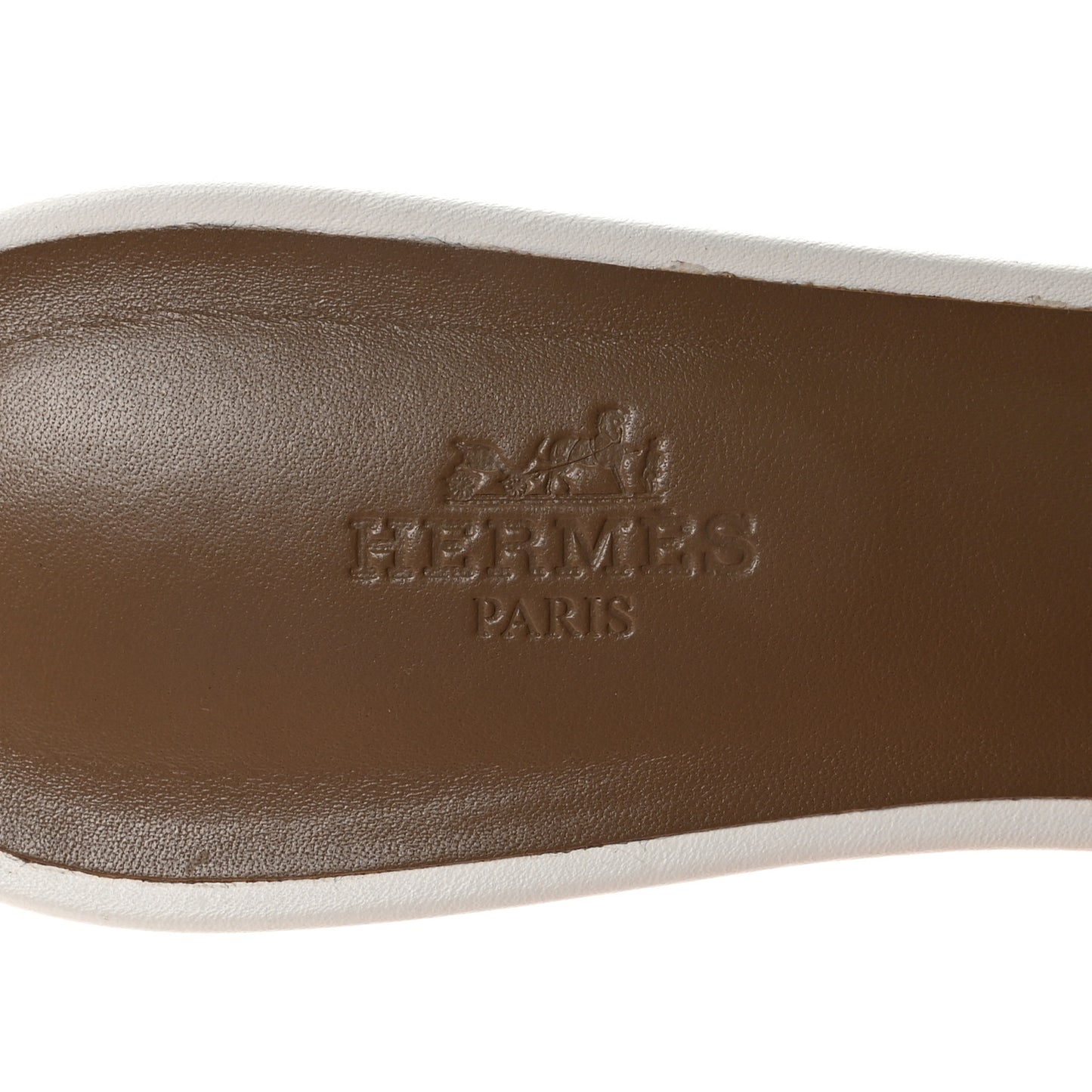 Calfskin Oasis Sandals 40 White