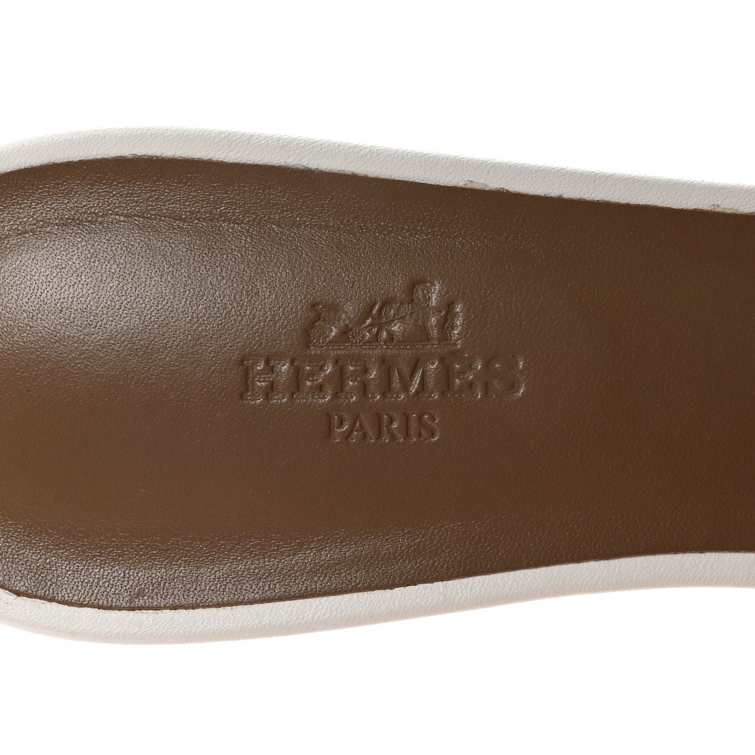 Hermes Calfskin Oasis Sandals 40 White 8 of 9