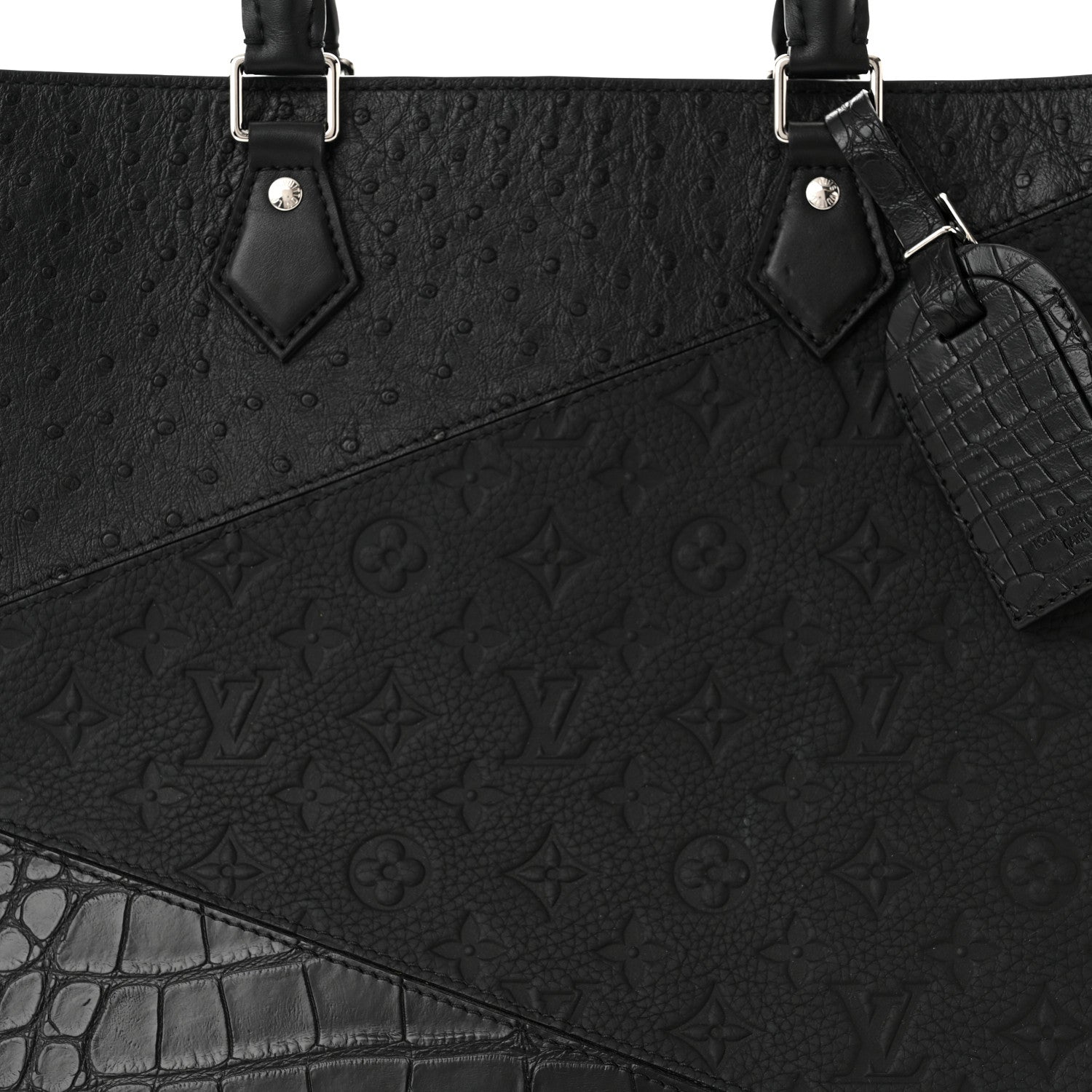 Louis Vuitton Ostrich Crocodile Empreinte Monogram Grand Sac 8 of 14