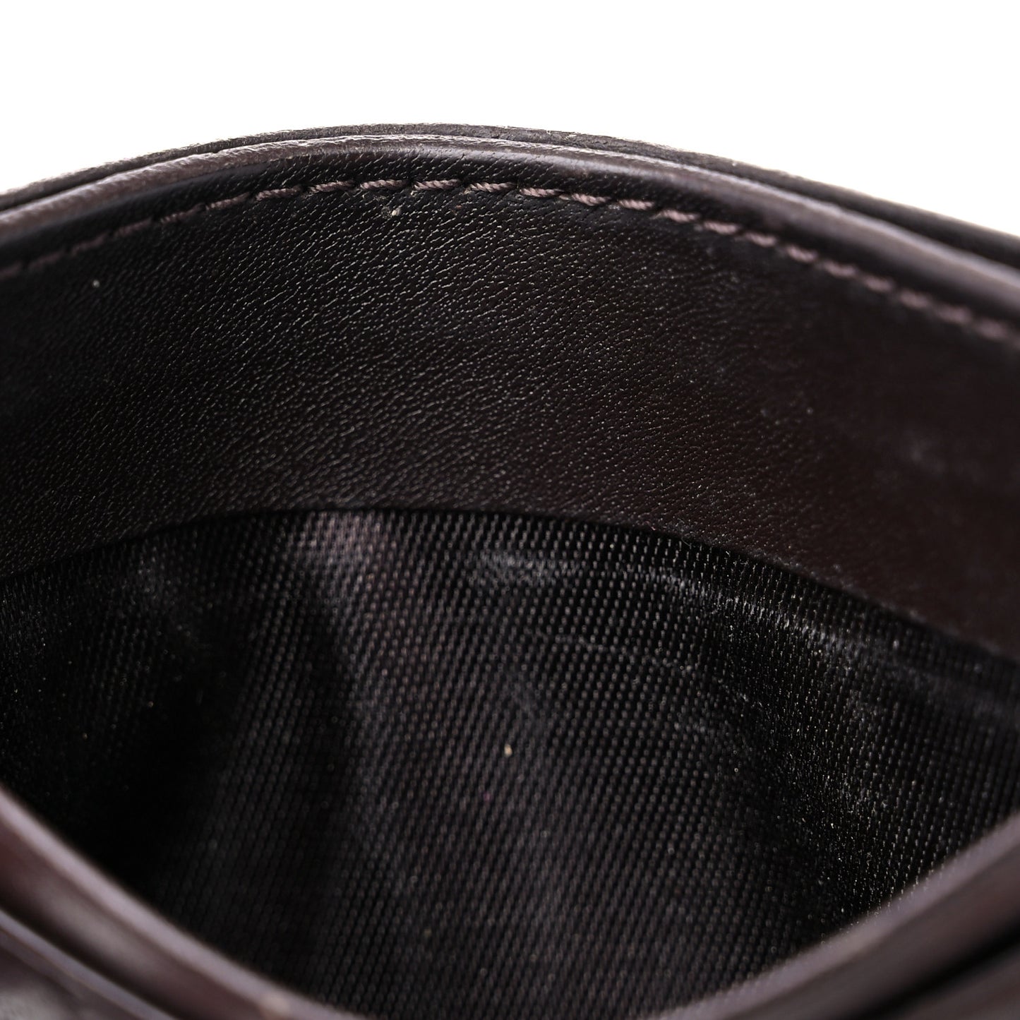 Microguccissima Card Holder Dark Brown