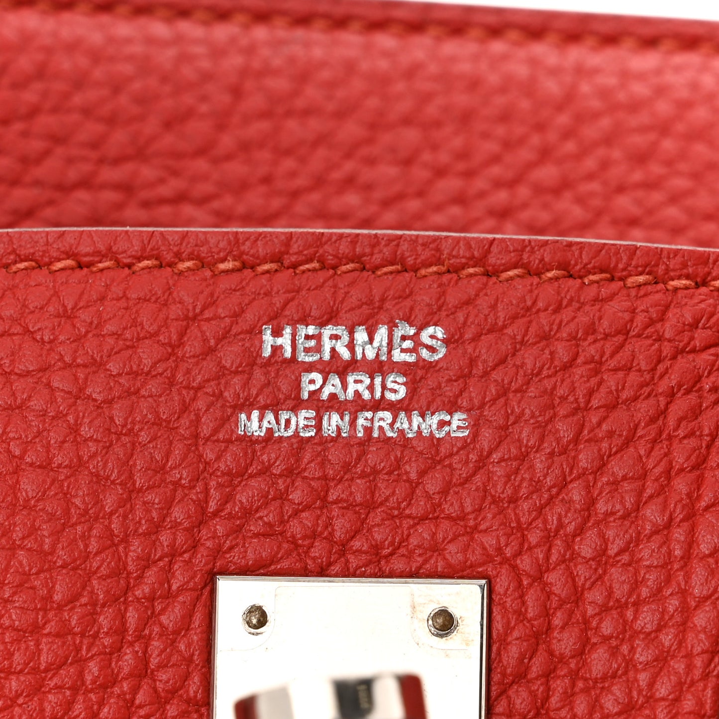 Togo Birkin 25 Rouge Garance