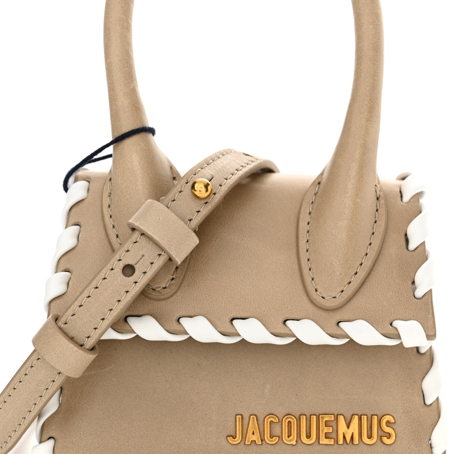 Calfskin Le Chiquito Whipstitch Beige