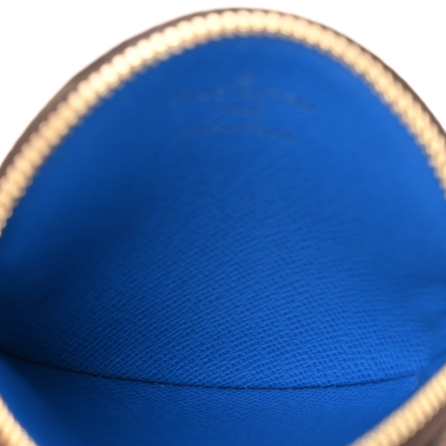 Monogram 2019 Christmas Animation Round Coin Purse Blue