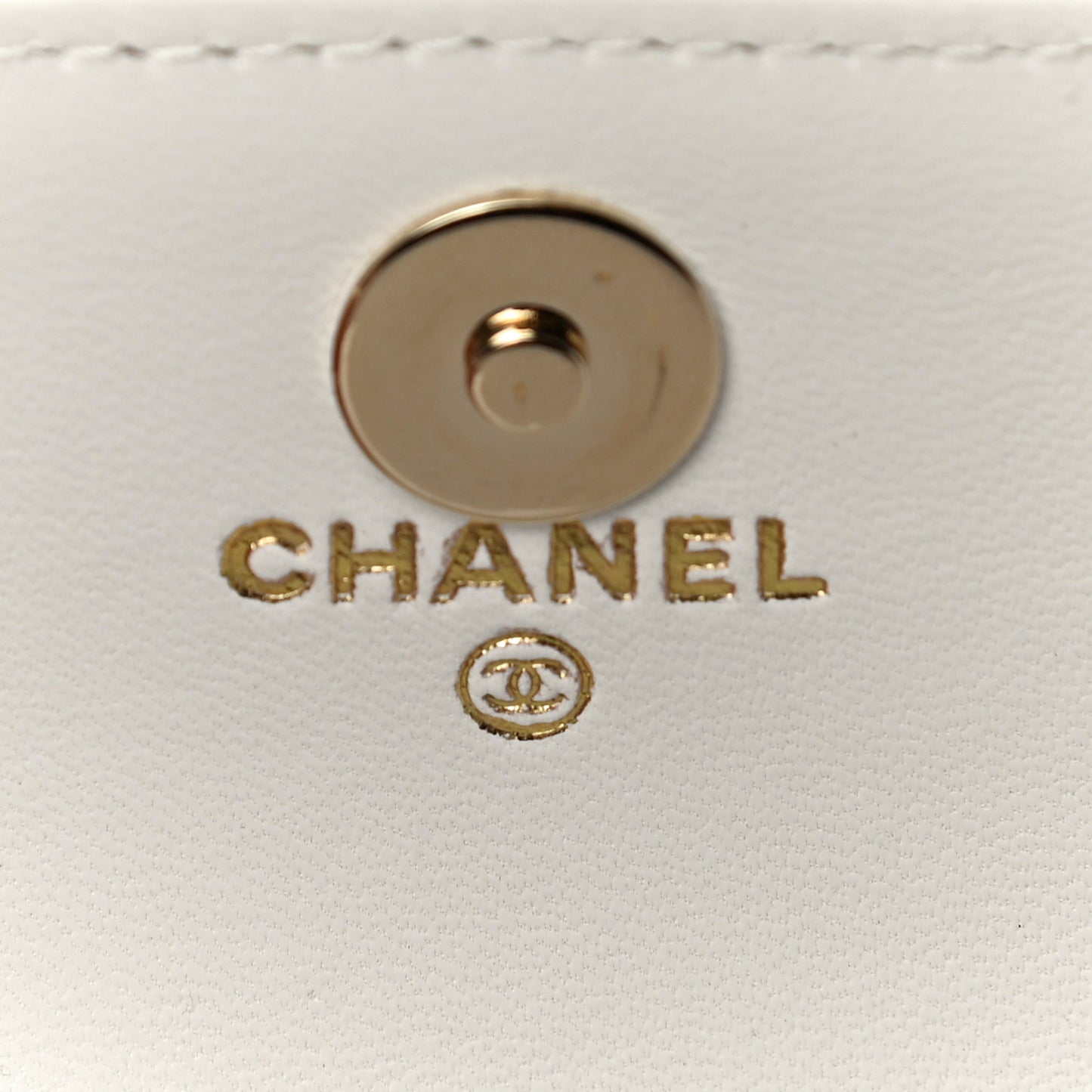 Caviar Quilted Belt Bag With Charms On Chain White