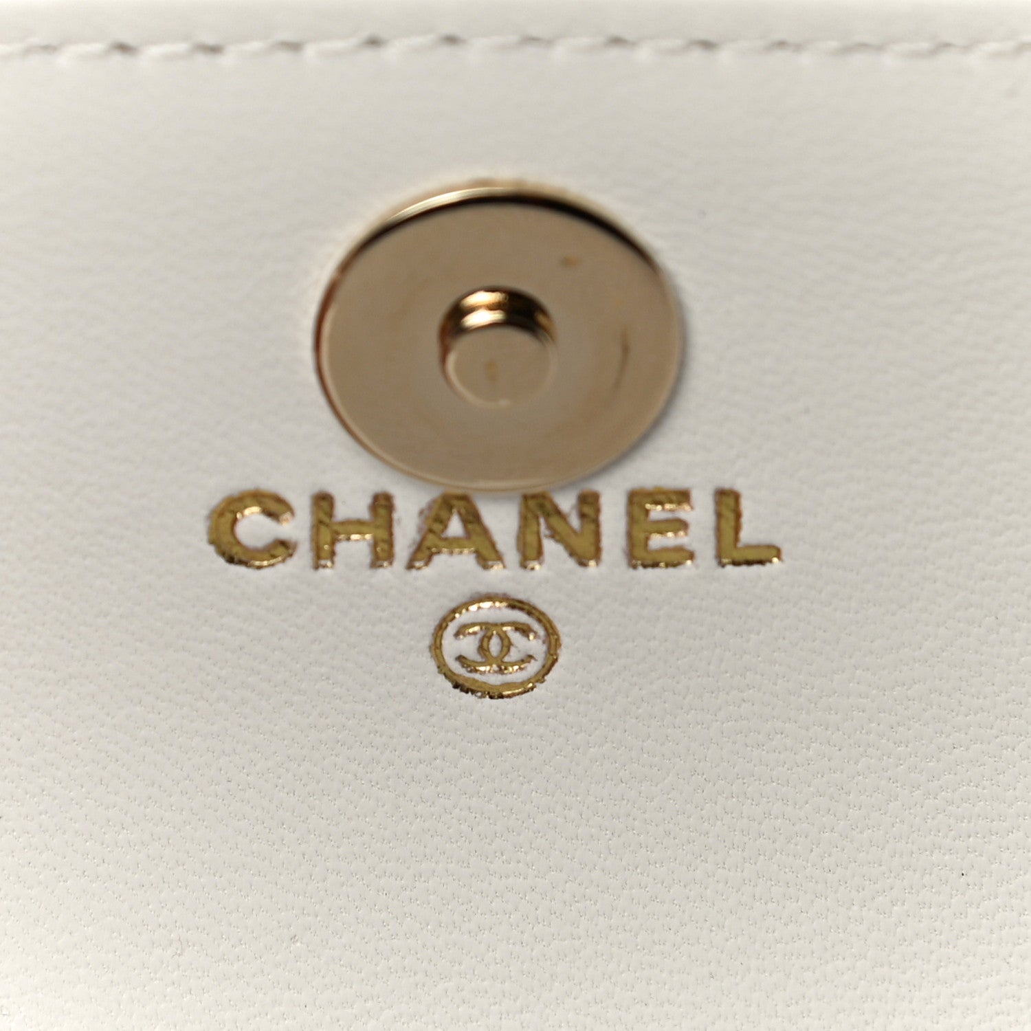 Chanel Caviar Quilted Belt Bag With Charms On Chain White 6 of 13