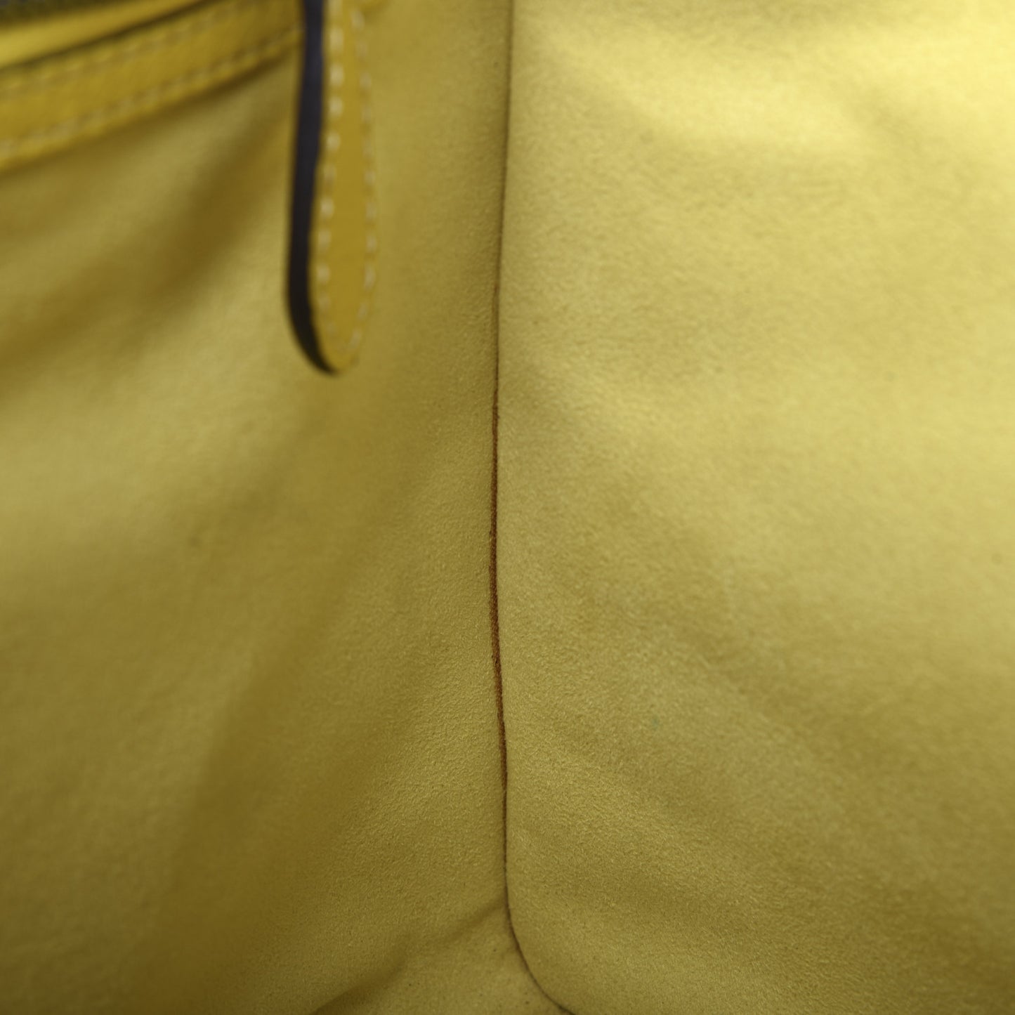 Drummed Calfskin Mini Luggage Citron