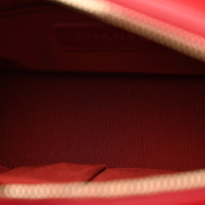 Chanel Aged Calfskin Quilted Small Gabrielle Hobo Red 5 of 10