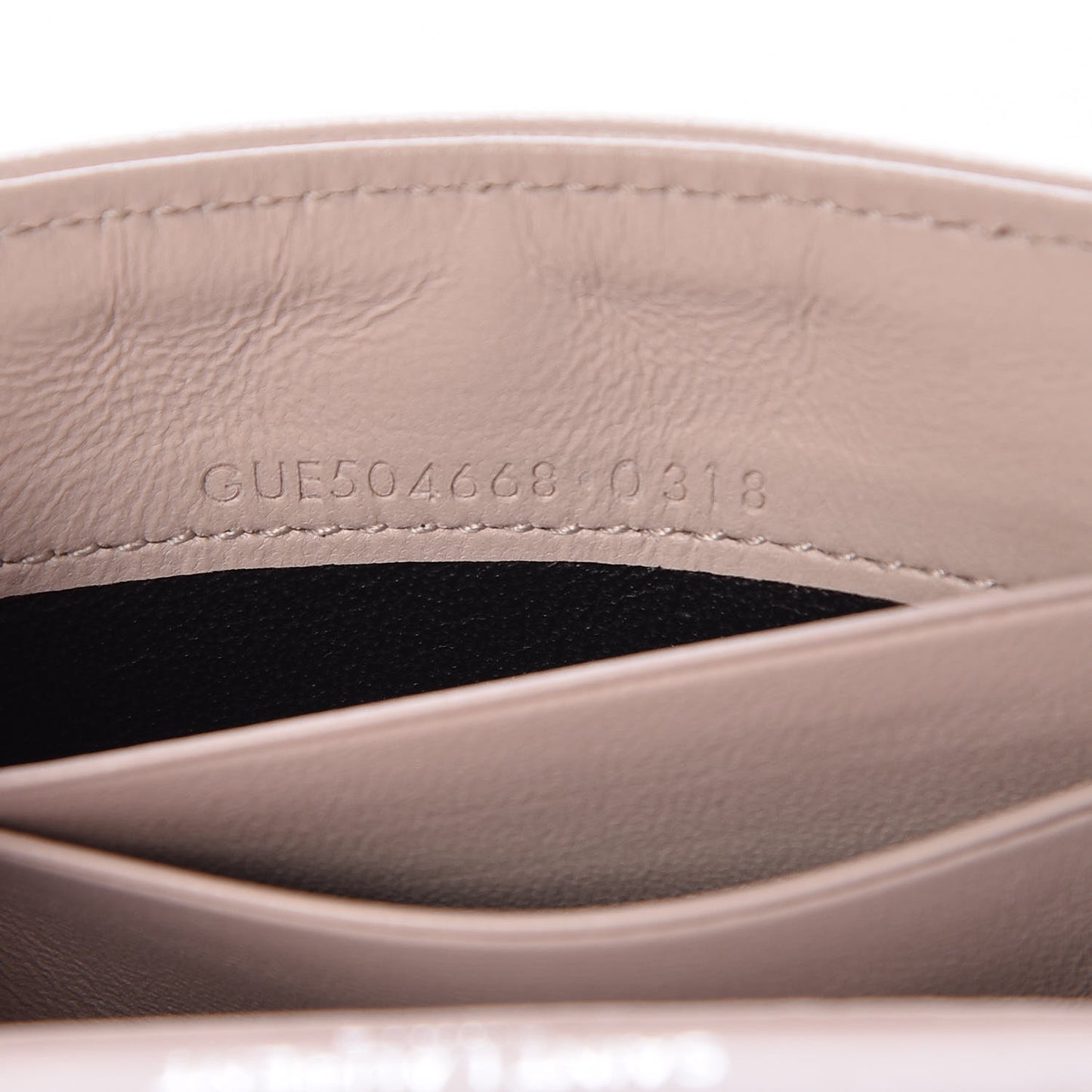 Nappa Matelasse Chevron Small Monogram Envelope Wallet Nude Powder