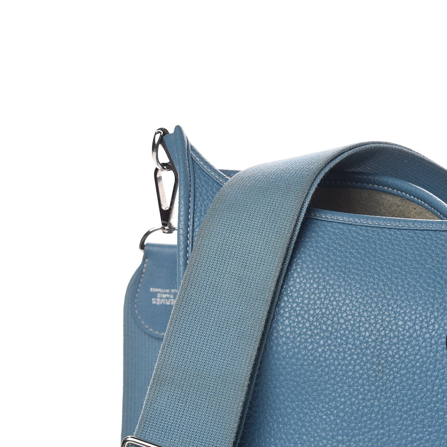 Hermes Taurillon Clemence Evelyne III GM Blue Jean 12 of 15