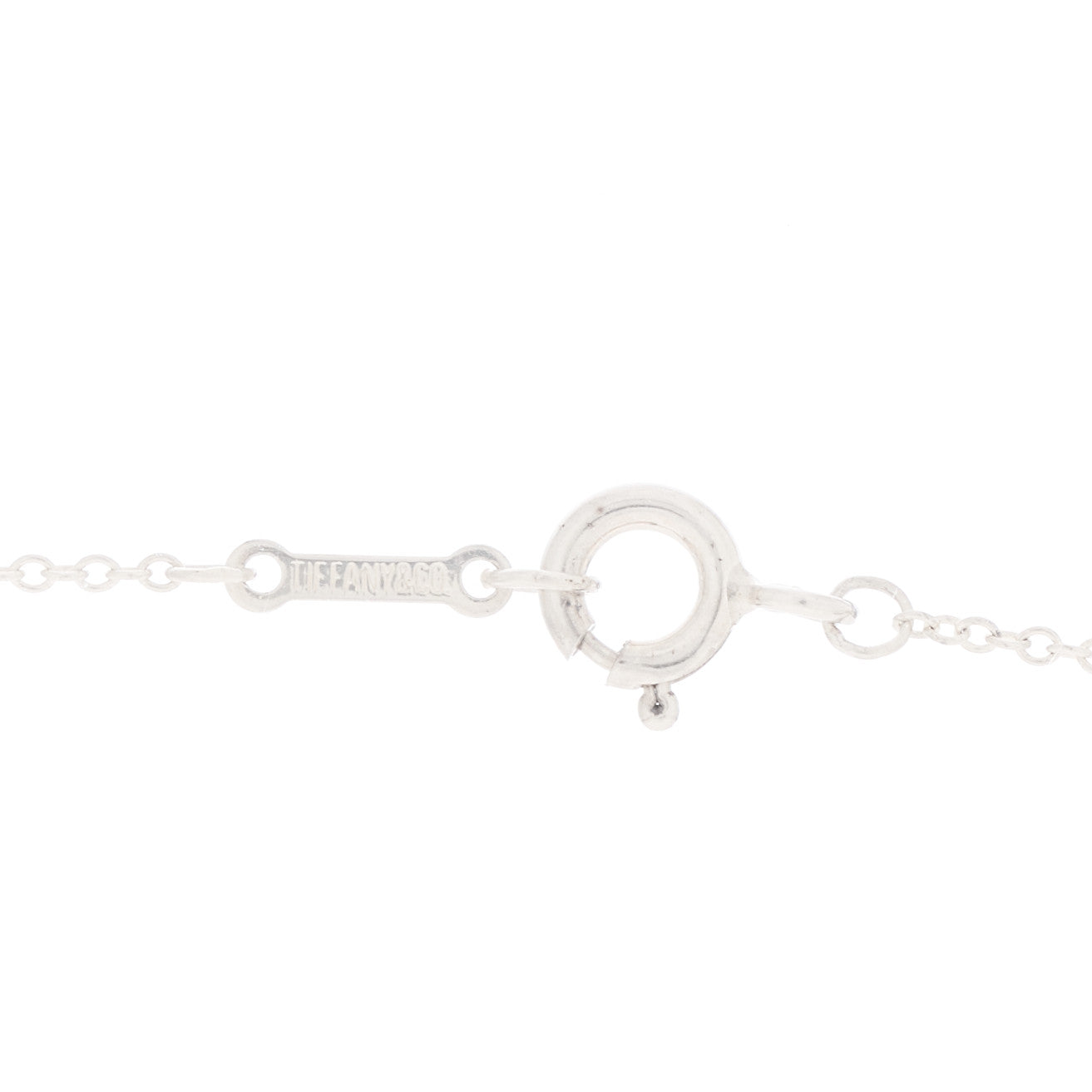 Sterling Silver 11mm Elsa Peretti Bean Pendant Necklace