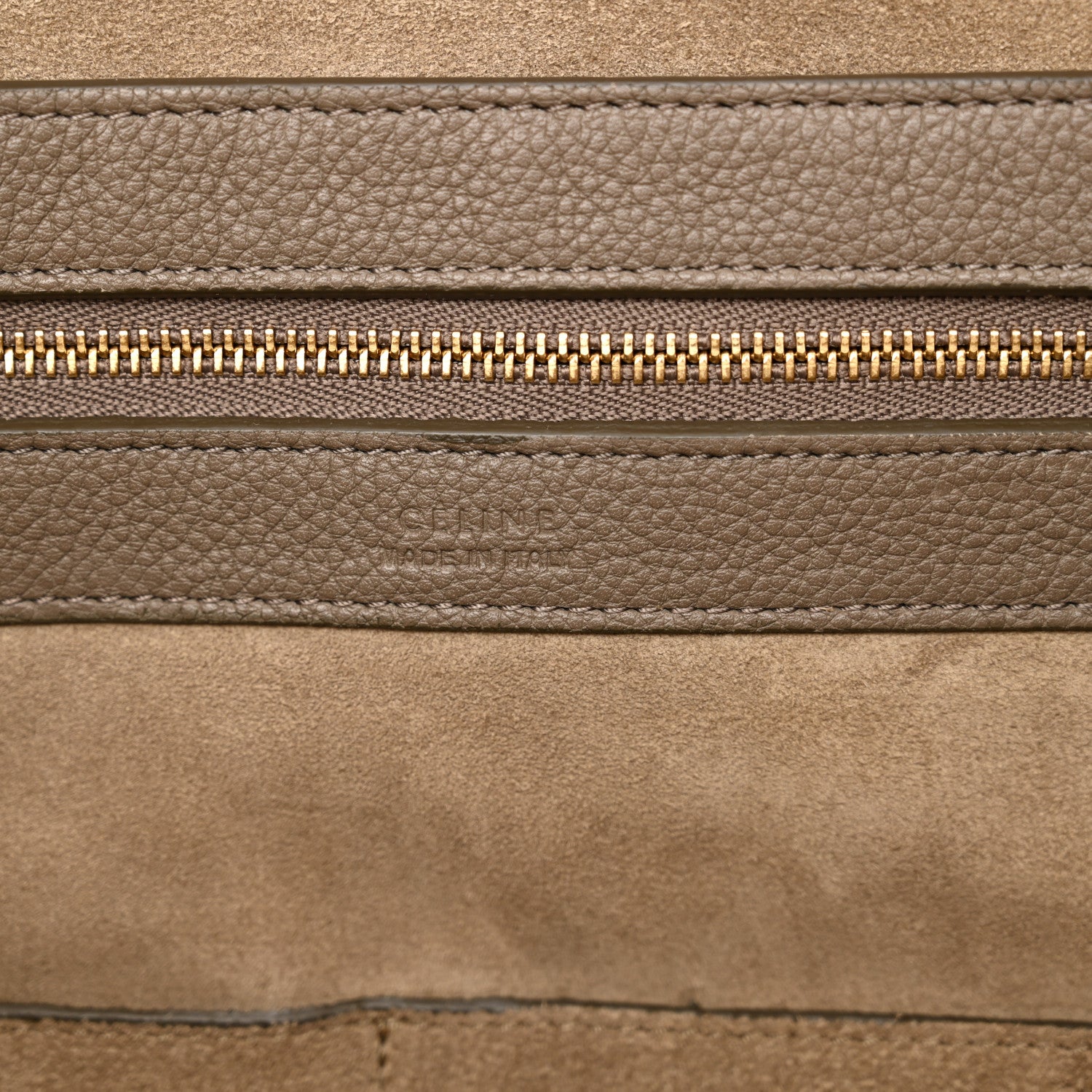 Celine Soft Grained Calfskin Small Belt Cabas Phantom Taupe 6 of 15