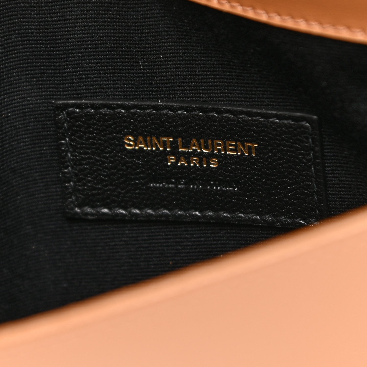 Saint Laurent Smooth Shiny Calfskin Medium Uptown Pouch Dune 6 of 7