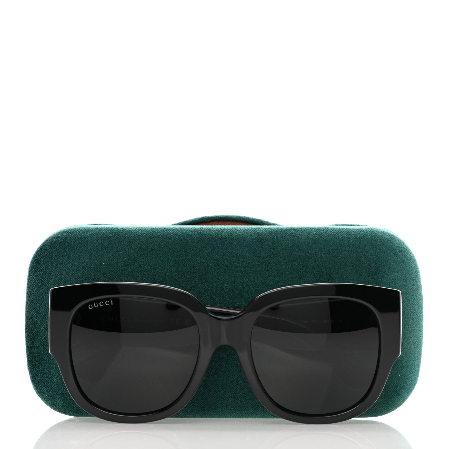 Gucci Acetate Square Frame Sunglasses GG0142SAN Black 9 of 9