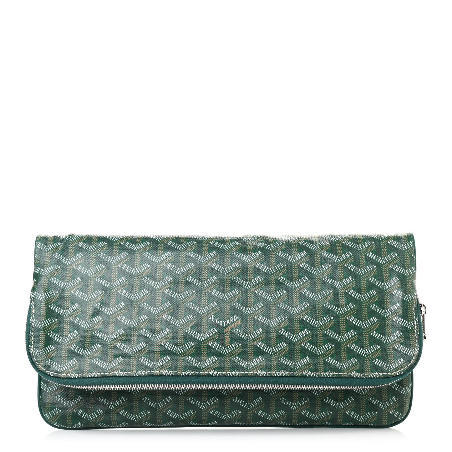 Goyardine Sainte Marie Soft Clutch Green