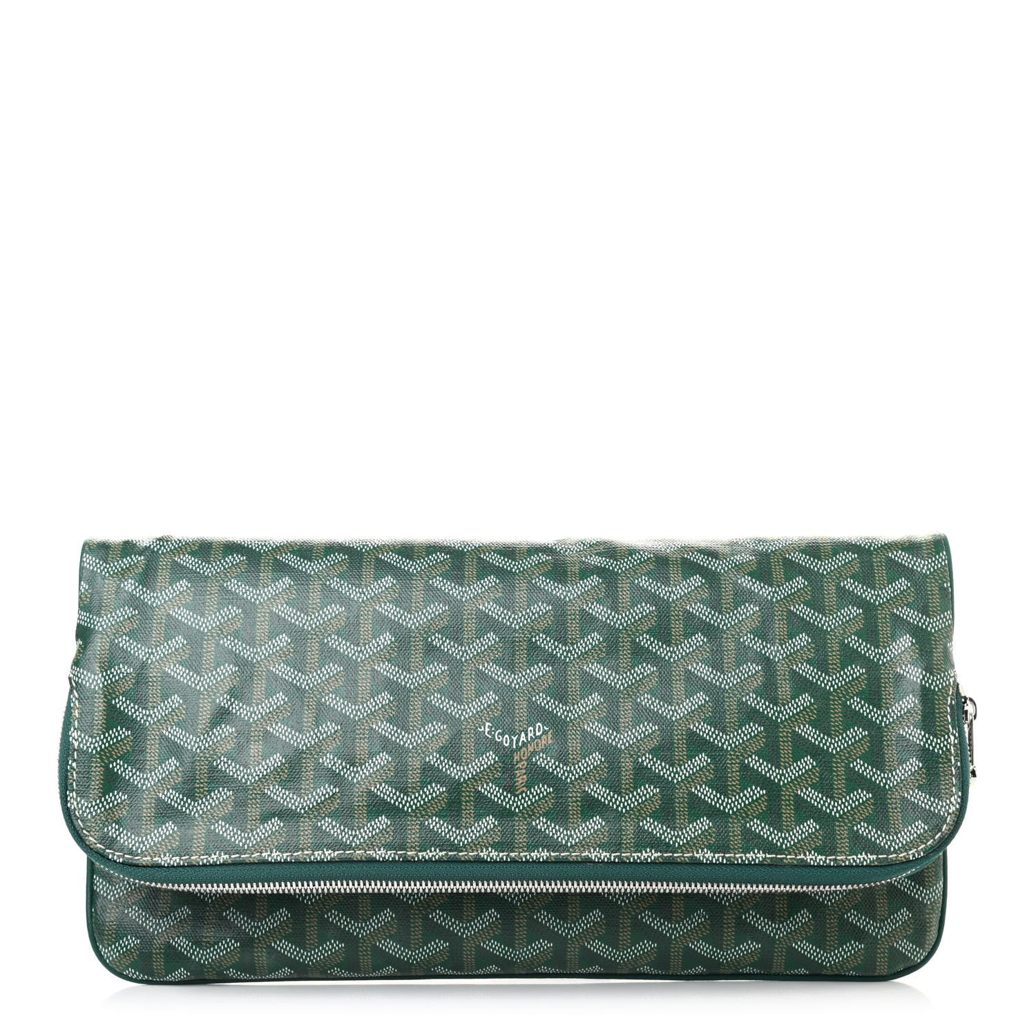 Goyard Goyardine Sainte Marie Soft Clutch Green 1 of 7