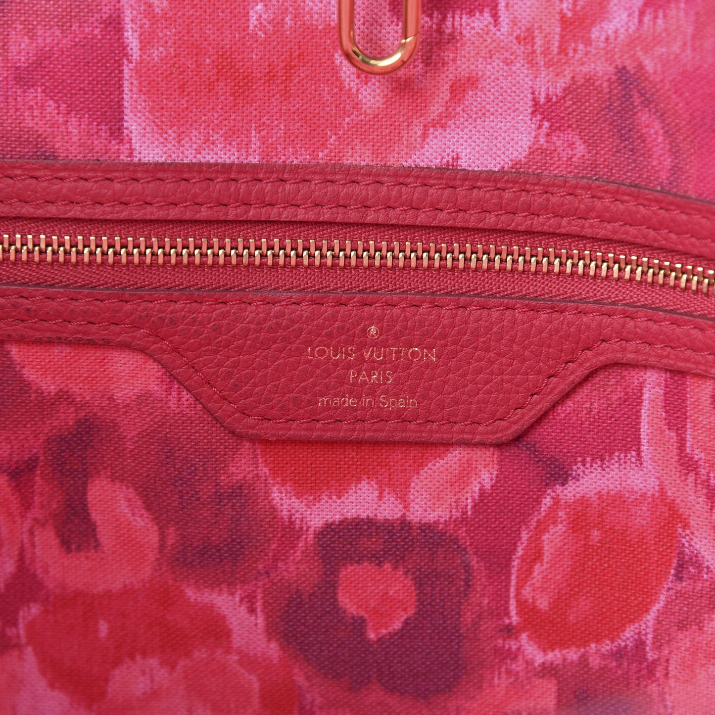 Monogram Articles de Voyage Ikat Neverfull MM Rose Indien
