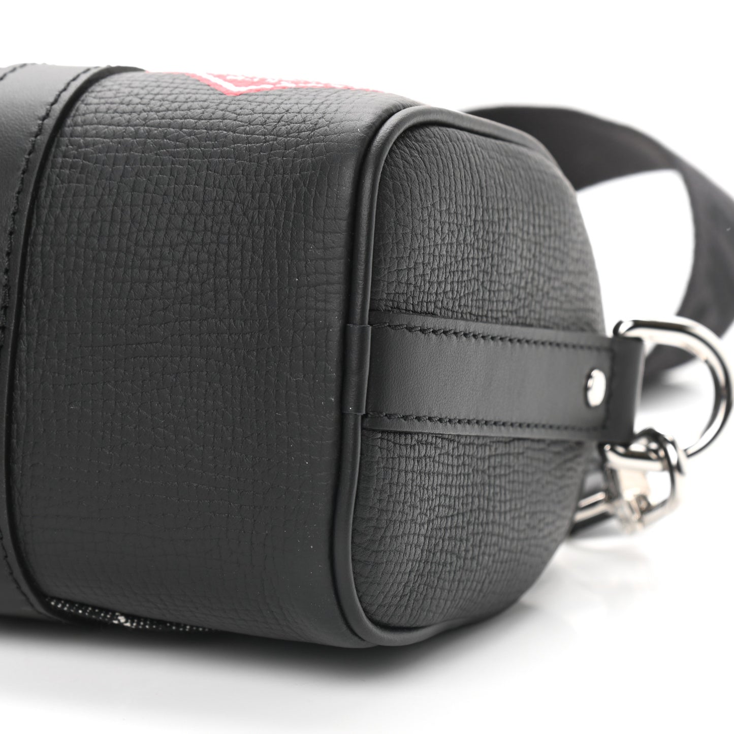X NIGO Taurillon Monogram Denim Drip Keepall XS Black