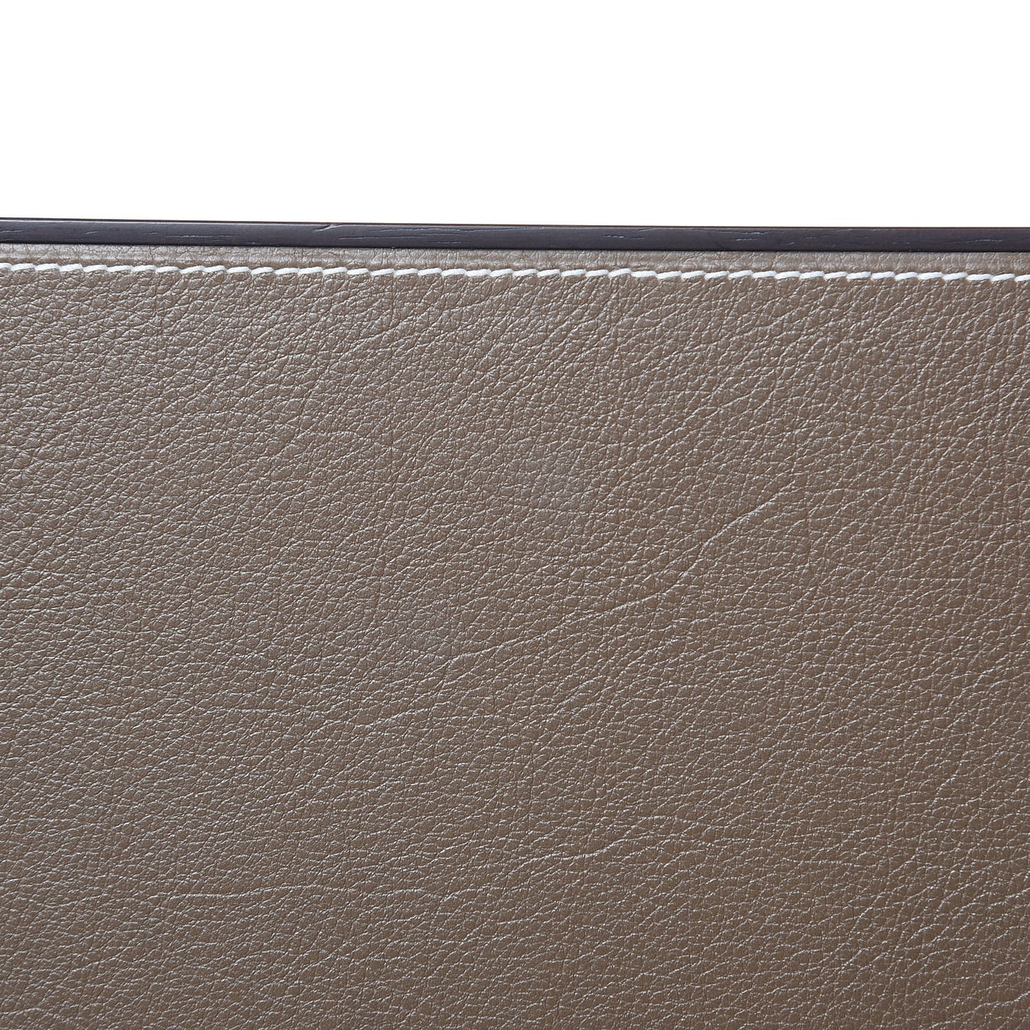 Mahogany Wood Smooth Taurillon Pleiade Desk Blotter Etoupe