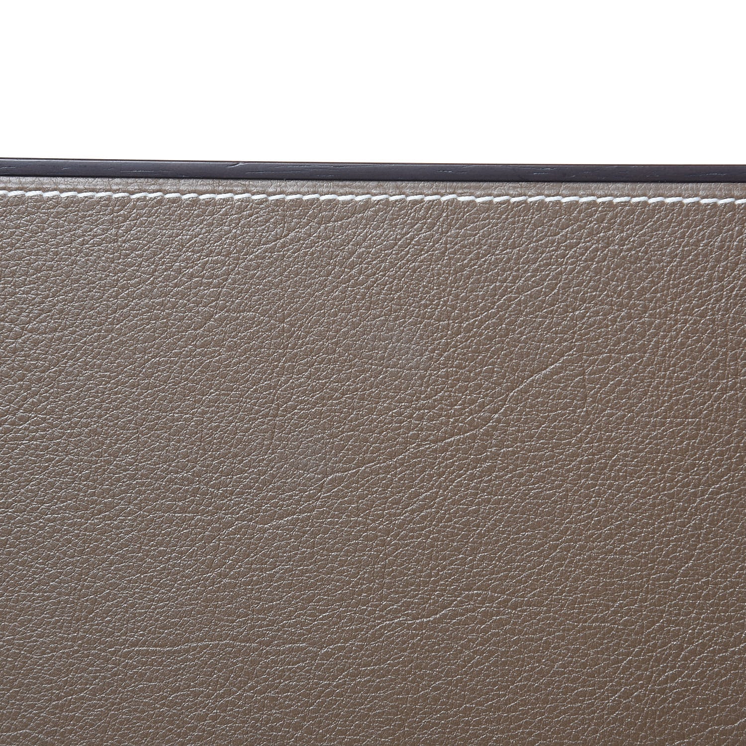 Hermes Mahogany Wood Smooth Taurillon Pleiade Desk Blotter Etoupe 6 of 7