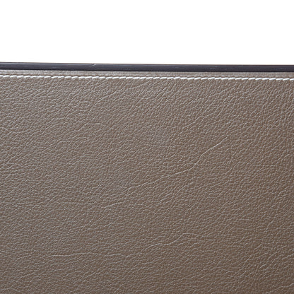 Hermes Mahogany Wood Smooth Taurillon Pleiade Desk Blotter Etoupe 6 of 7