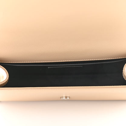 Saint Laurent Grain De Poudre Medium Monogram Kate Satchel Nude Powder 5 of 11