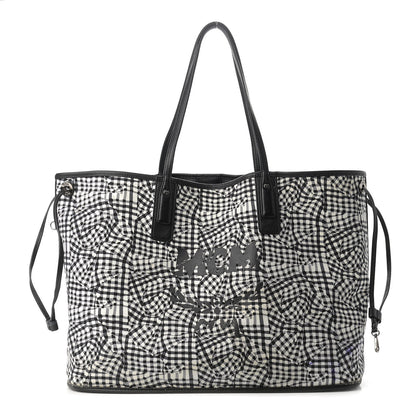 MCM Visetos Large Liz Reversible Shopper Tote Black 9 of 24