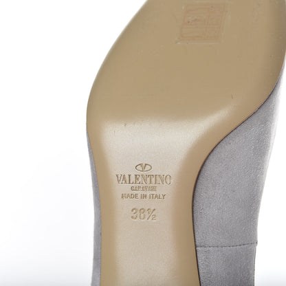 Valentino Garavani Suede Tan-Go Mary Jane 60mm Pumps 38.5 Pastel Grey 8 of 10