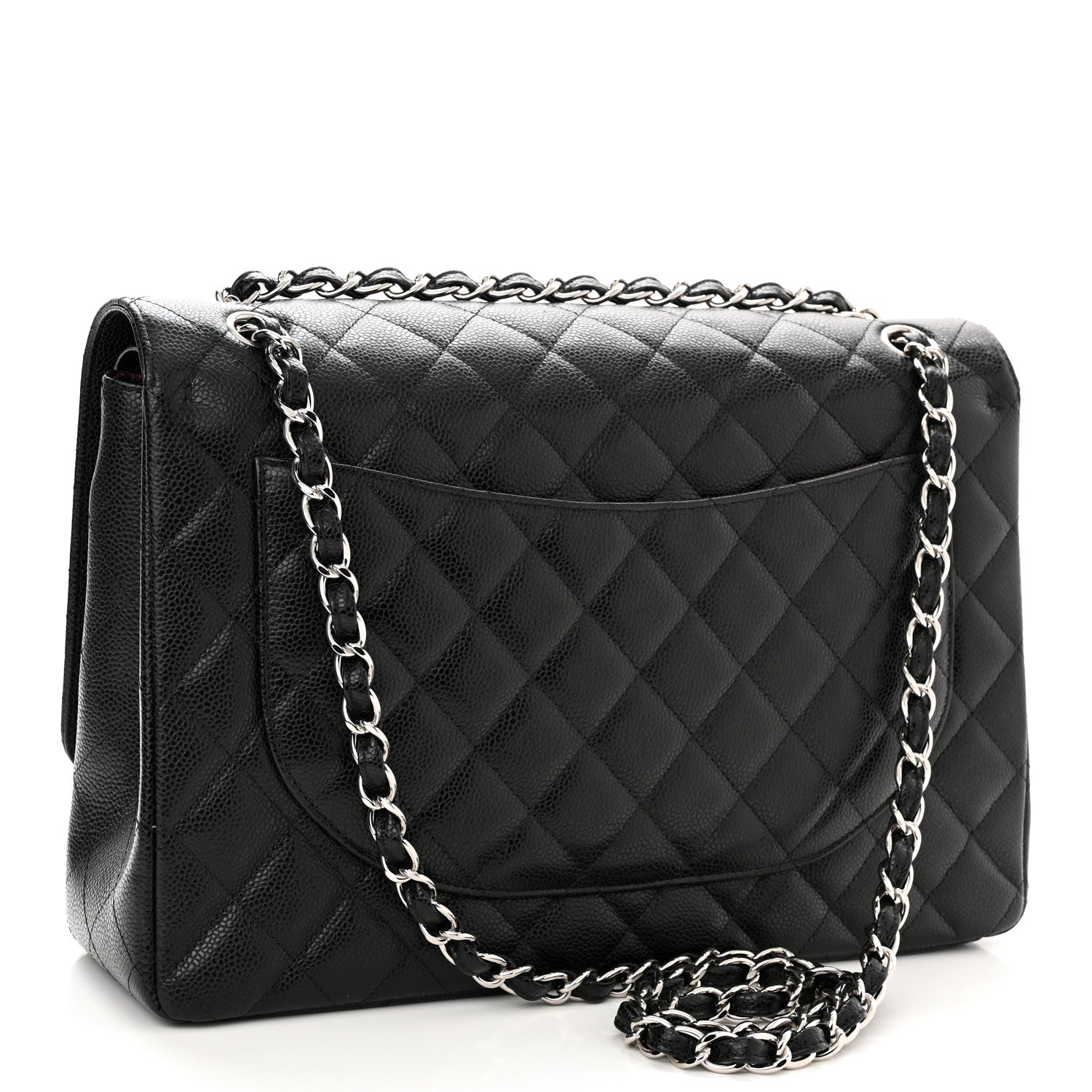 Chanel Caviar Quilted Maxi Double Flap Black 3 of 10