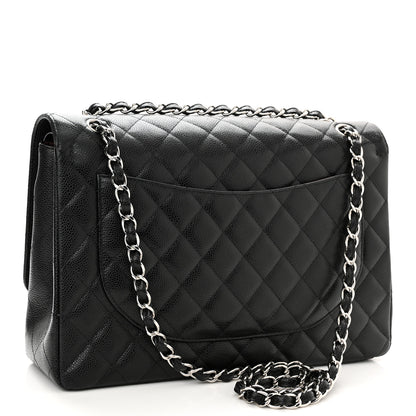 Chanel Caviar Quilted Maxi Double Flap Black 3 of 10