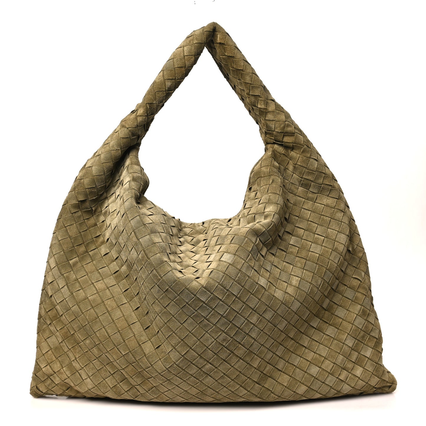 Suede Intrecciato Large Hop Mud