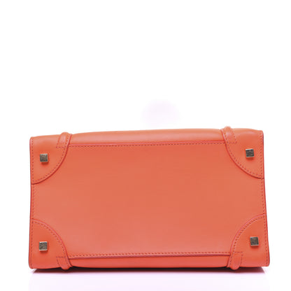 Celine Smooth Calfskin Micro Luggage Fluo Orange 10 of 17