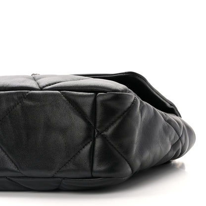 Chanel Goatskin Quilted Medium 19 Flap Black 10 of 10
