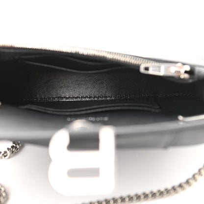 Balenciaga Sparkling Fabric XS Hourglass Wallet On Chain Black 5 of 12