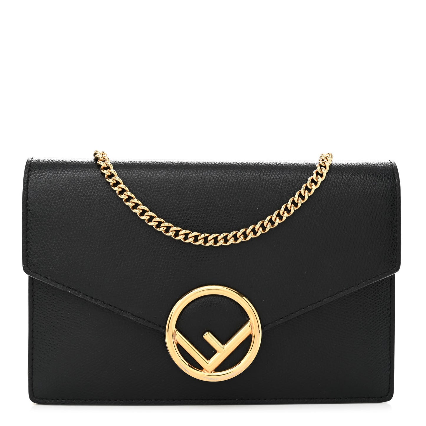 Vitello Cruise F is Fendi Medium Envelope Wallet on Chain Black