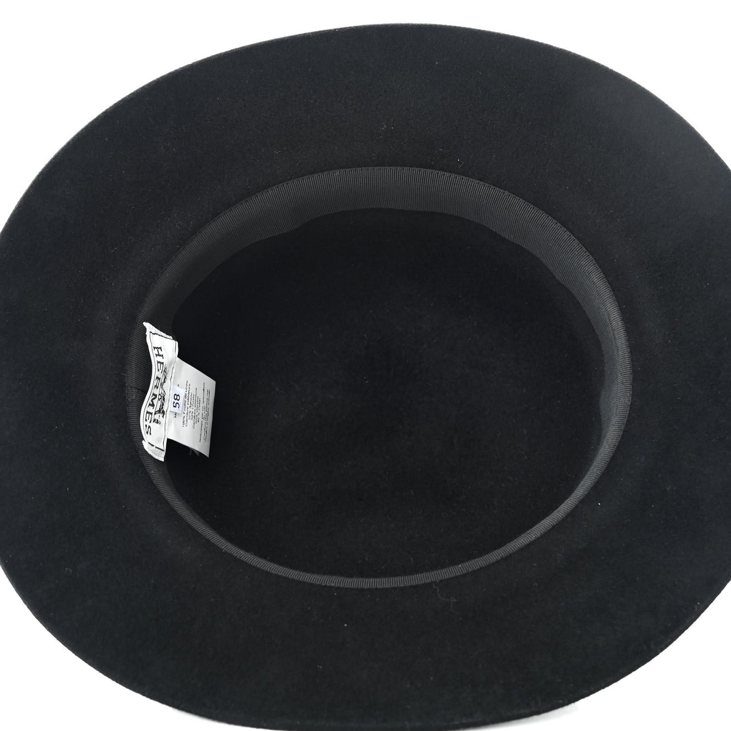 Felt Goatskin Lambskin Hat 58 Black