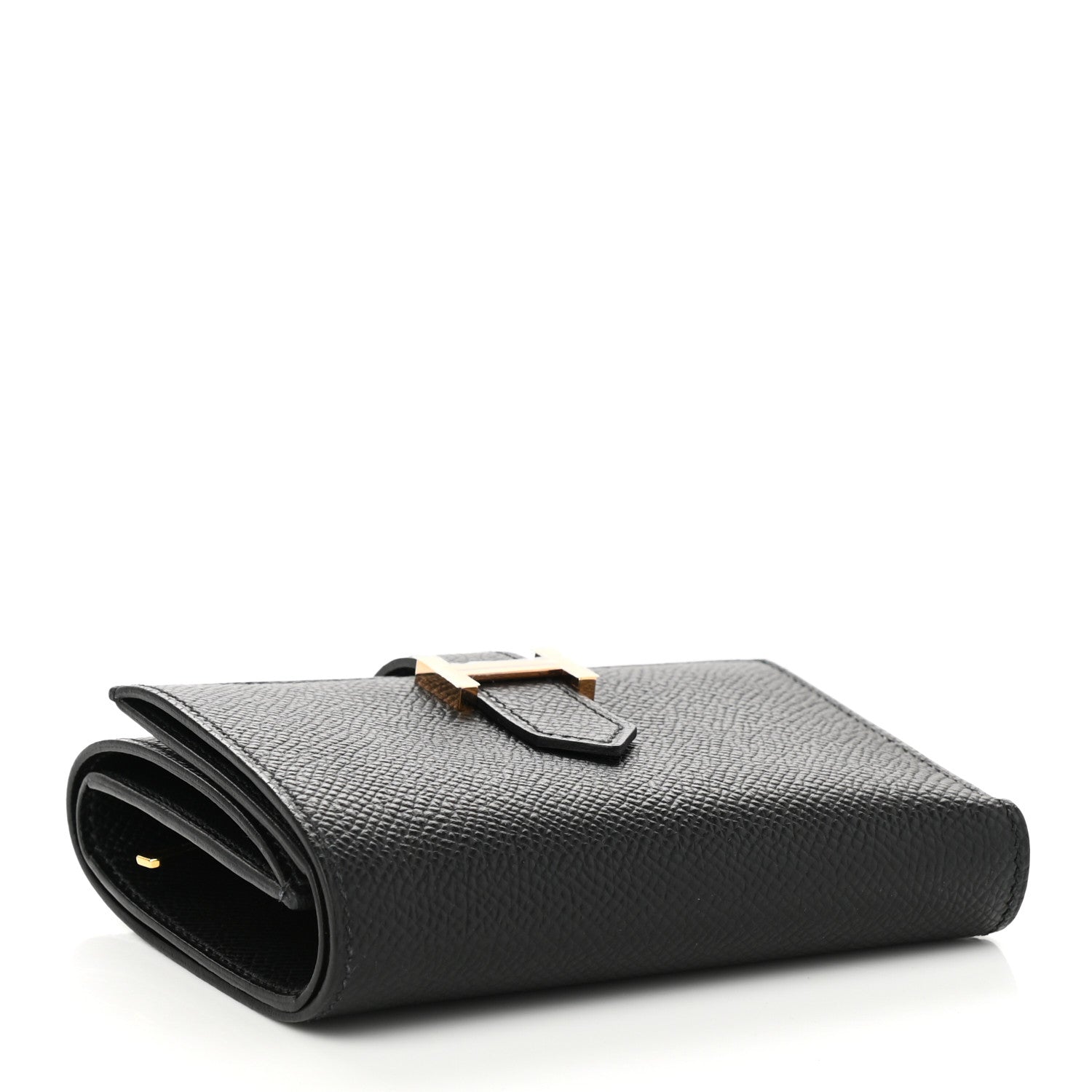 Hermes Epsom Tri-Fold Compact Bearn Wallet Black 4 of 7