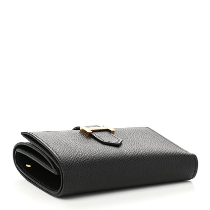 Hermes Epsom Tri-Fold Compact Bearn Wallet Black 4 of 7