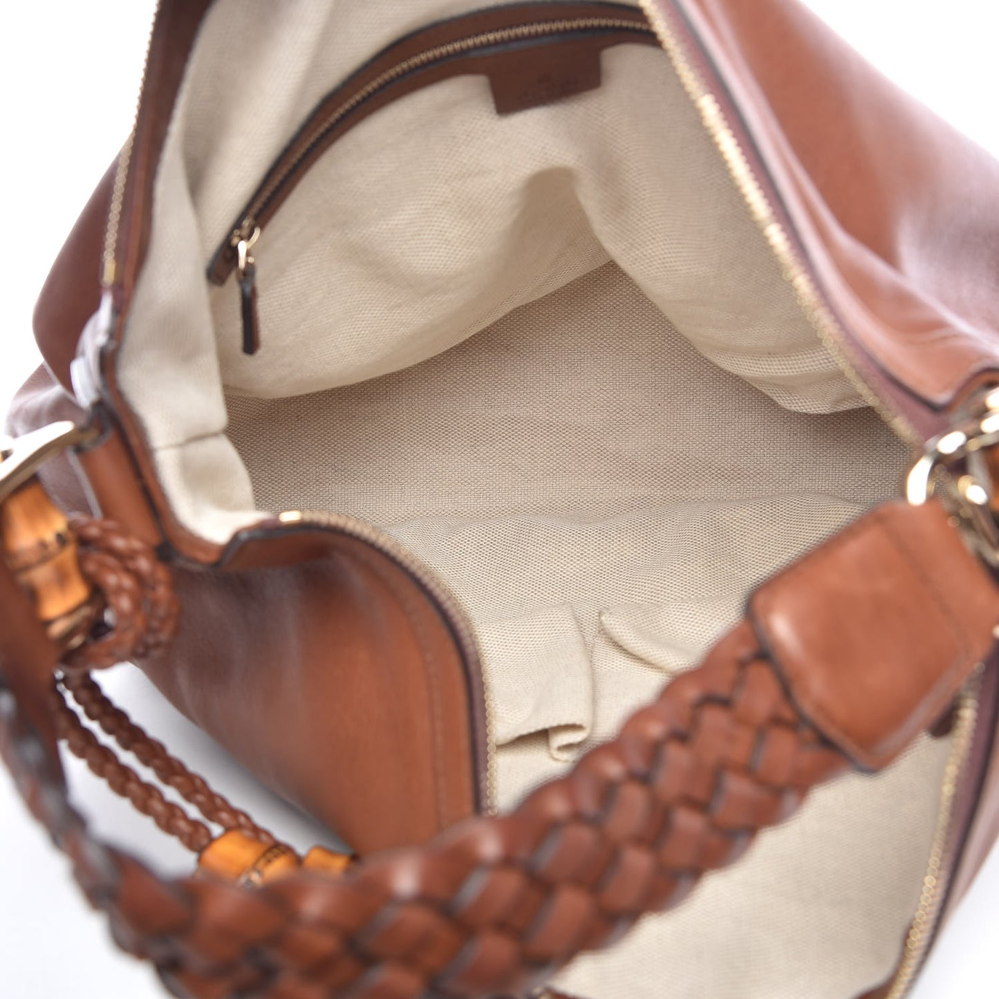 Calfskin Eva Hobo Brown