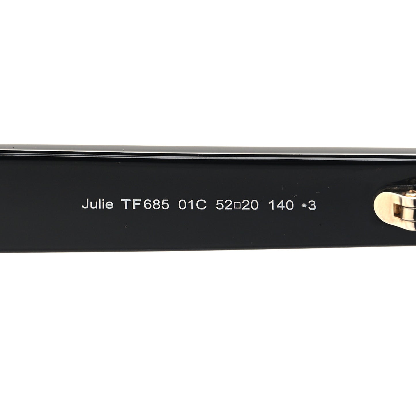 Julie Square Sunglasses TF685 Black Black