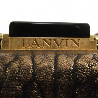 Lanvin Leather Maizeha Large Shoulder Bag Metallic 9 of 9