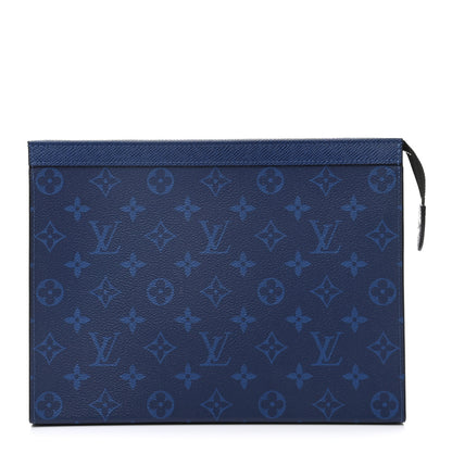 Louis Vuitton Monogram Eclipse Pochette Voyage MM Pacific Blue 2 of 26