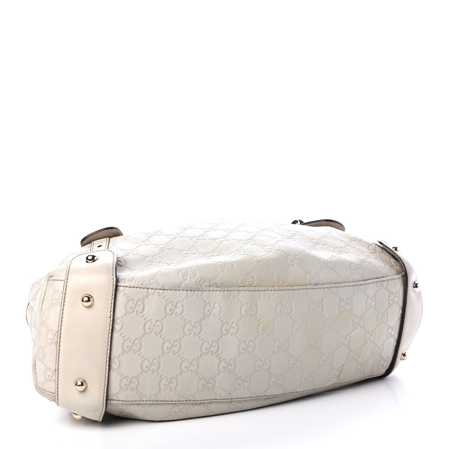 Guccissima Small Pelham Shoulder Bag Off White