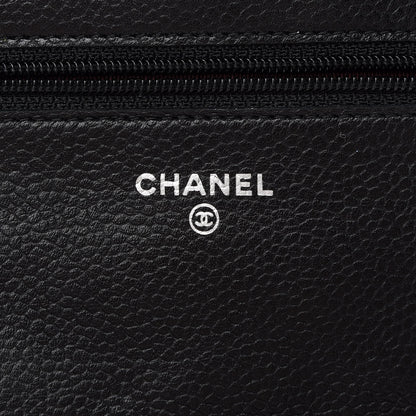 Chanel Caviar Quilted Wallet On Chain WOC Black 6 of 10