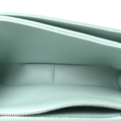 Celine Shiny Calfskin Teen Triomphe Light Aqua 5 of 10