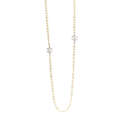 Chanel Pearl CC Long Necklace Light Gold 3 of 5