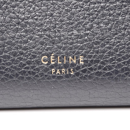 Celine Drummed Calfskin Large Multifunction Flap Wallet Black 8 of 13